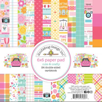 Doodlebug Cute & Crafty Designpapier - Paper Pad